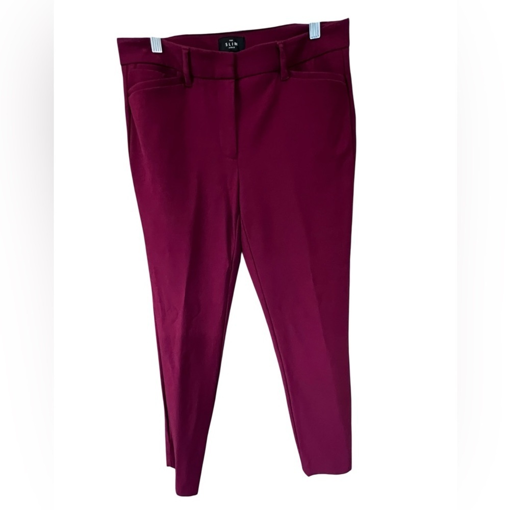 White House Black Market Rich Burgundy Cropped Pants